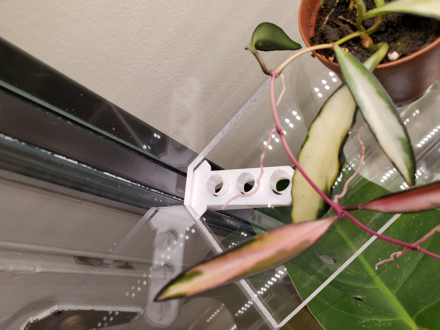 Micro Shelf!  Milsbo Tall (2 pack!) Small shelves zip-tied to 3d printed extended brackets