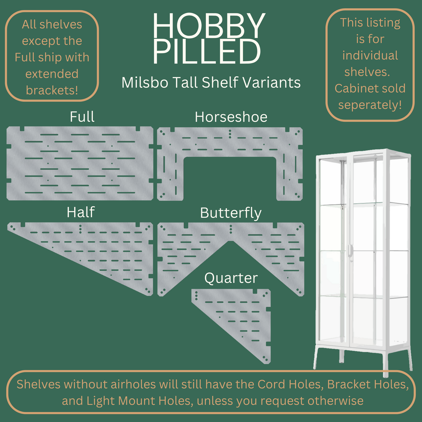 Milsbo Tall Shelves