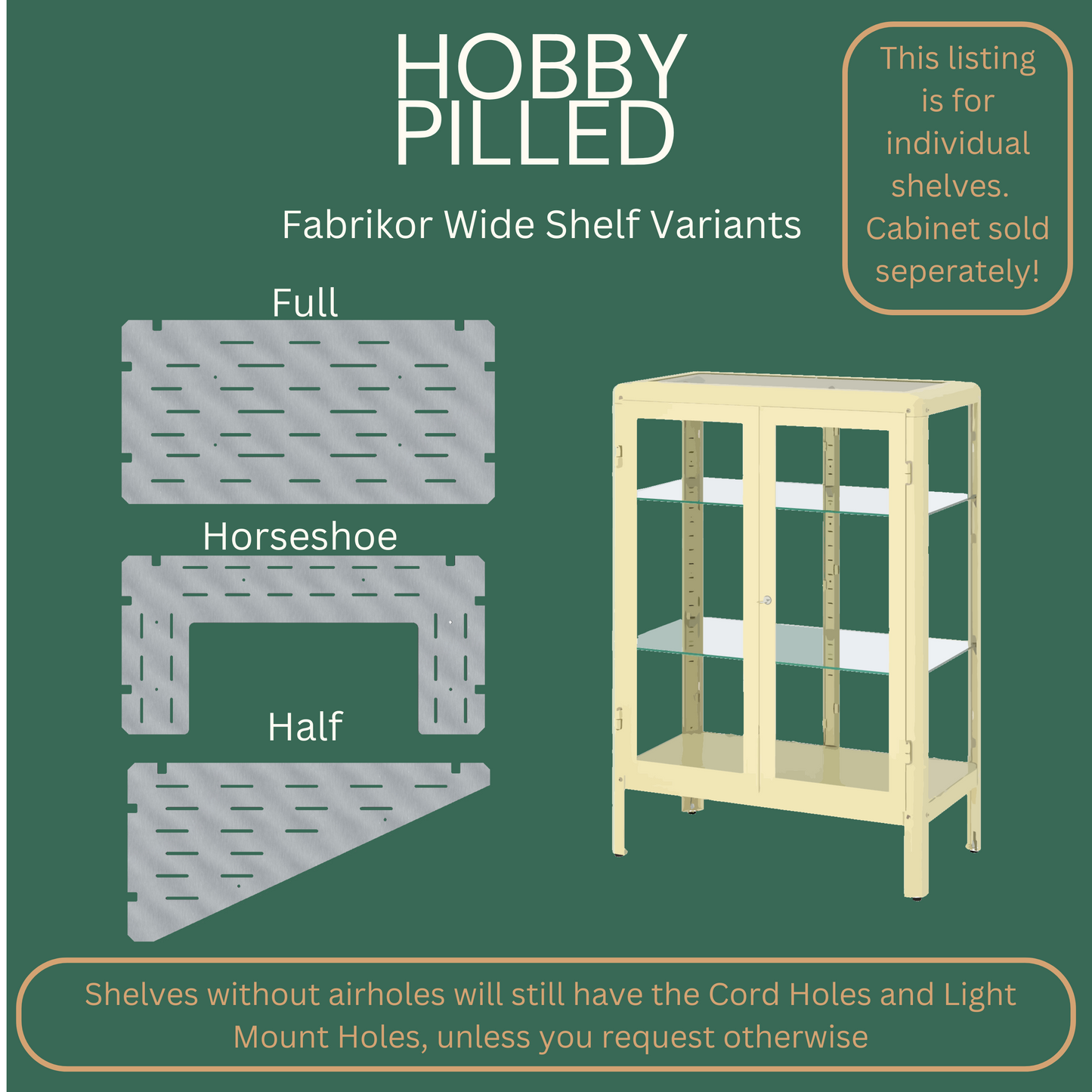 Fabrikor Wide Shelves